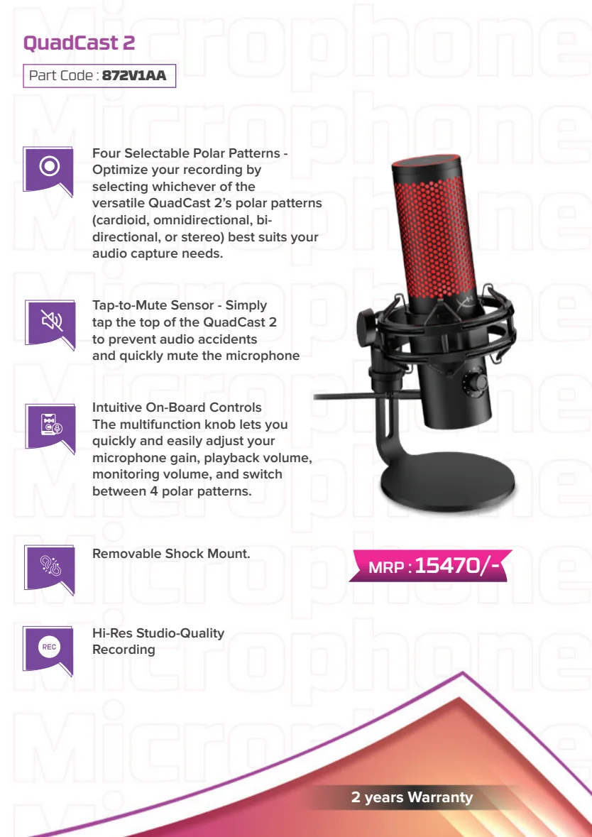HyperX QuadCast 2 Microphone