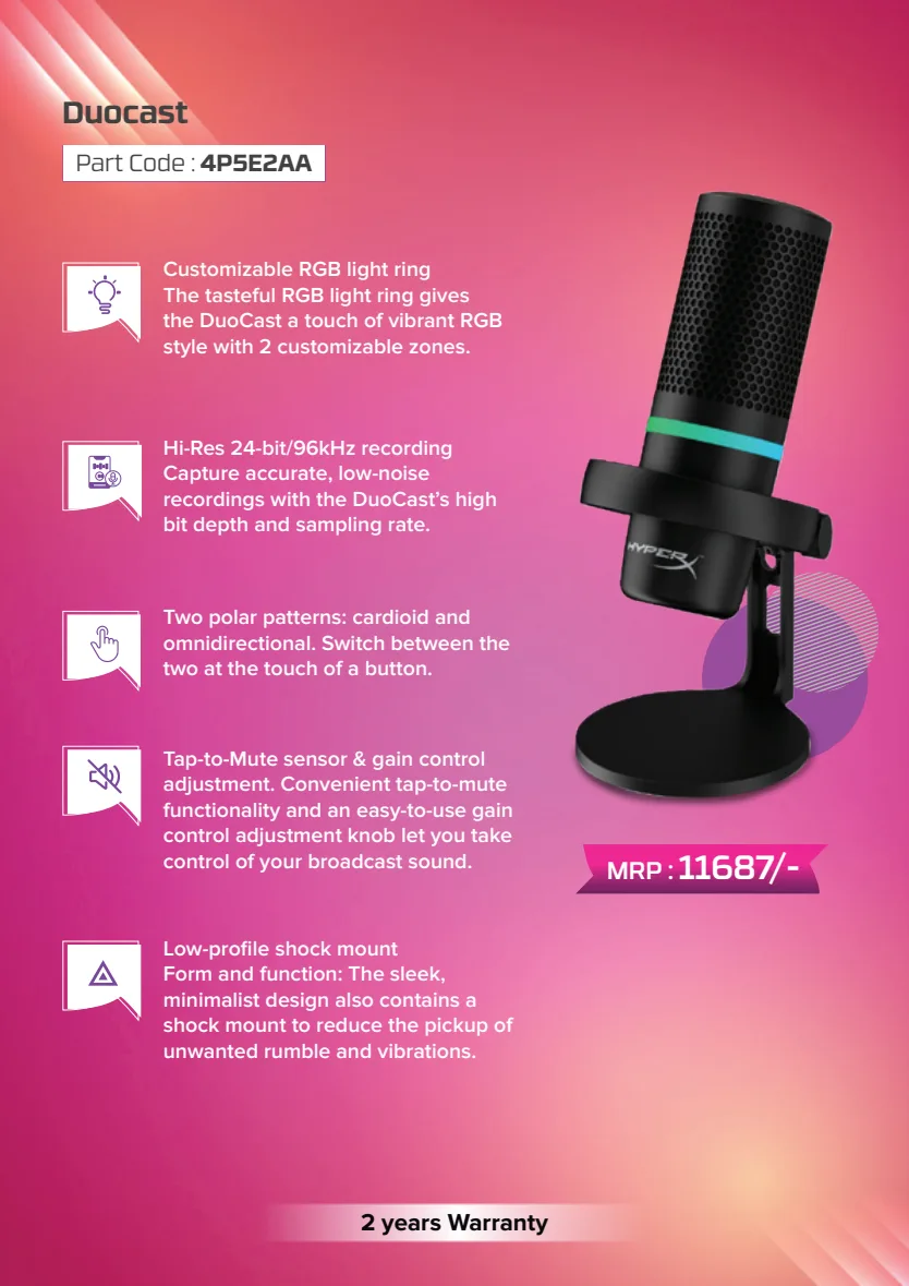 HyperX DuoCast Microphone