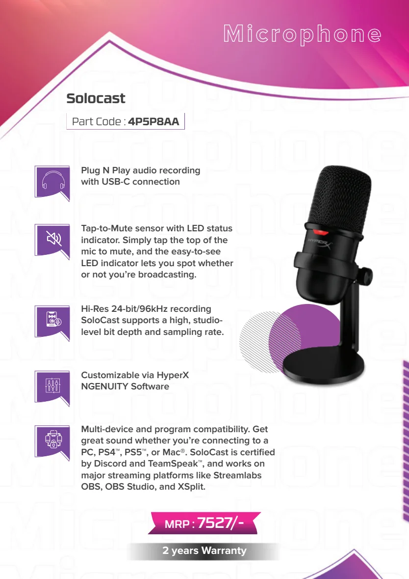 HyperX SoloCast Microphone