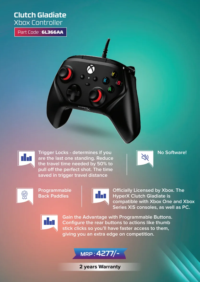 HyperX Clutch Gladiate Xbox Controller