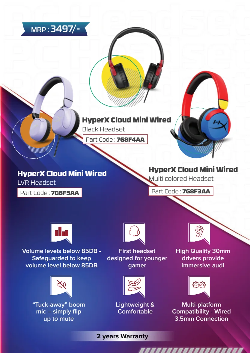 HyperX Cloud Mini Wired — Multicolour